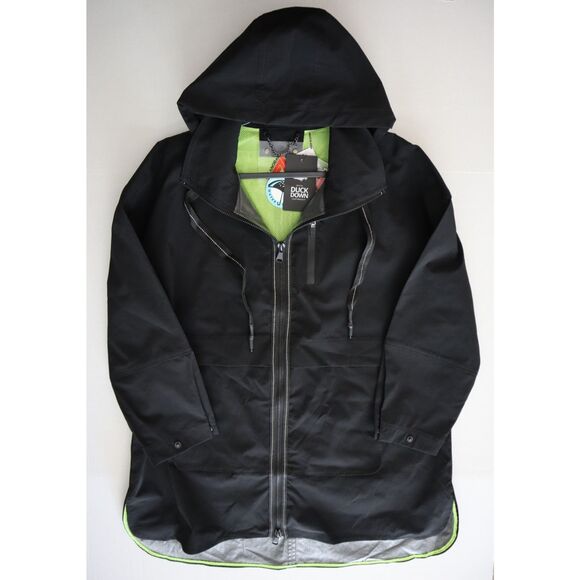 My Anorak 50838SN Women's Sz L Black 2-Way Zip Front Hooded Trails Jacket - Picture 8 of 11